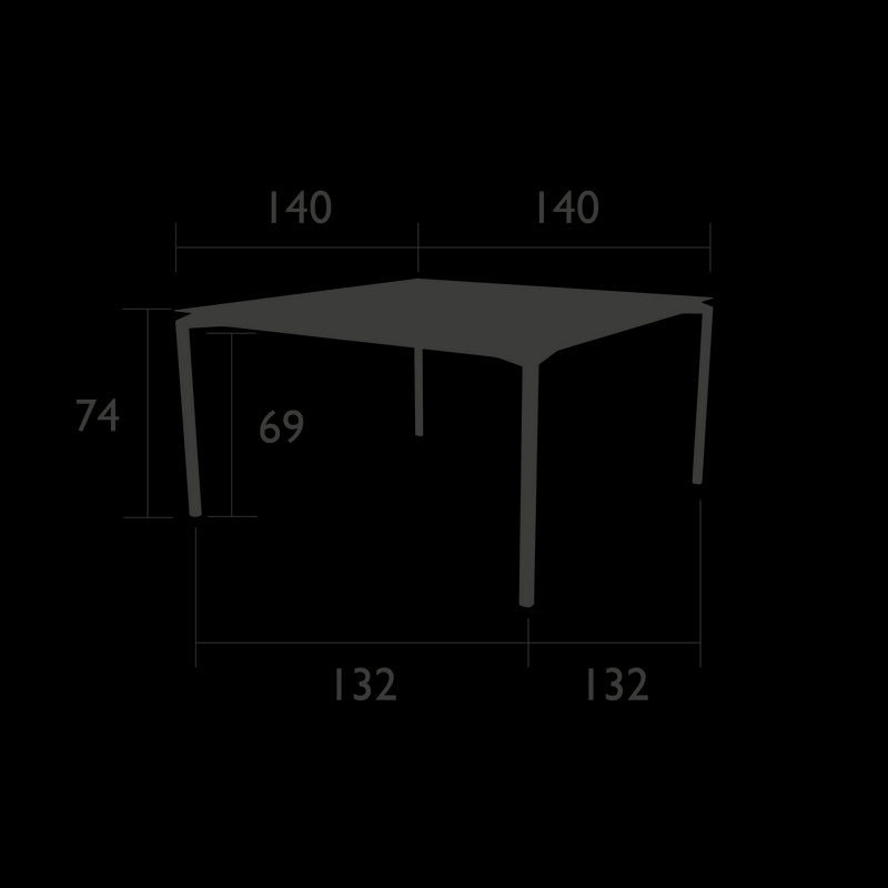 Fermob Calvi Table 140 x 140cm 
