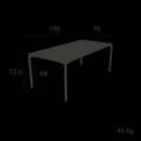 Fermob Calvi Table 195 x 95cm 