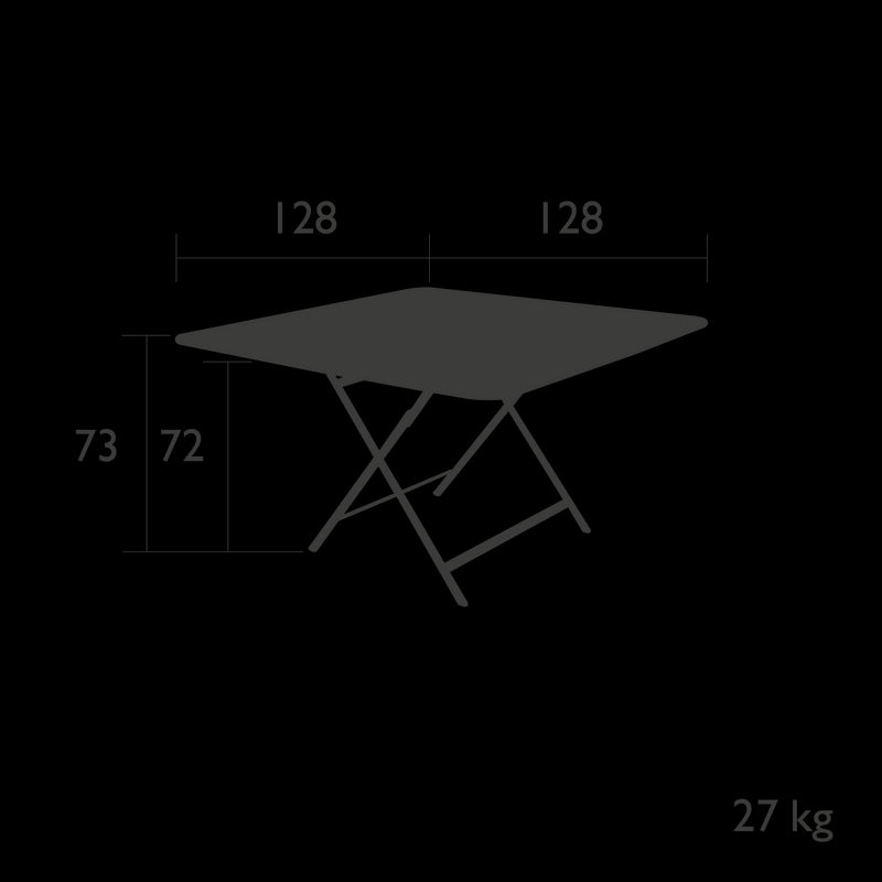 Fermob Caractère Table 128 x 128cm 