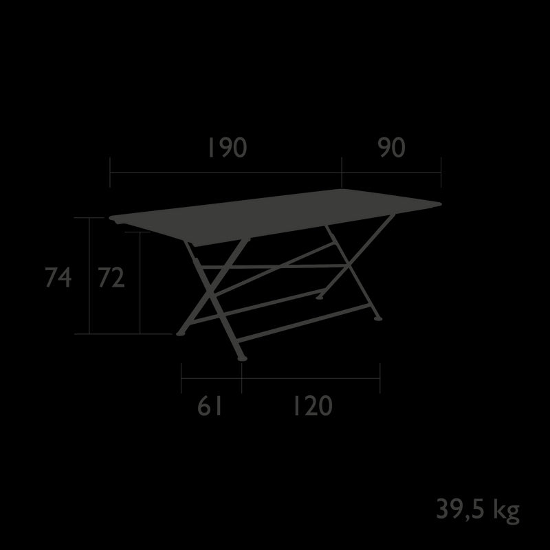 Fermob Cargo Table 190 x 90cm 