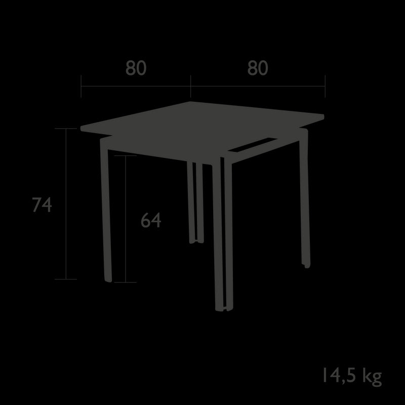 Fermob Costa Table 80 x 80cm 