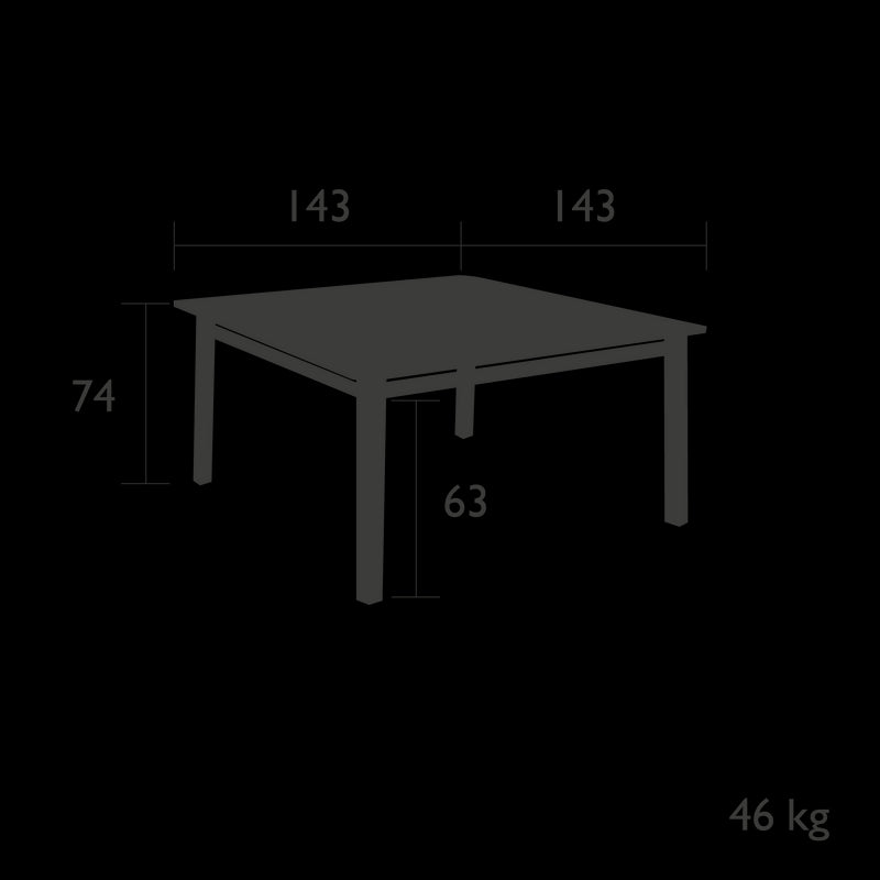 Fermob Craft Table 143 x 143cm 
