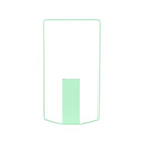 Fermob Itac Vase rectangulaire H 62cm Vert opaline 83 