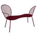 Fermob Lorette Banquette Conversation Cerise noire B9 