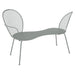 Fermob Lorette Banquette Conversation Gris lapilli C7 