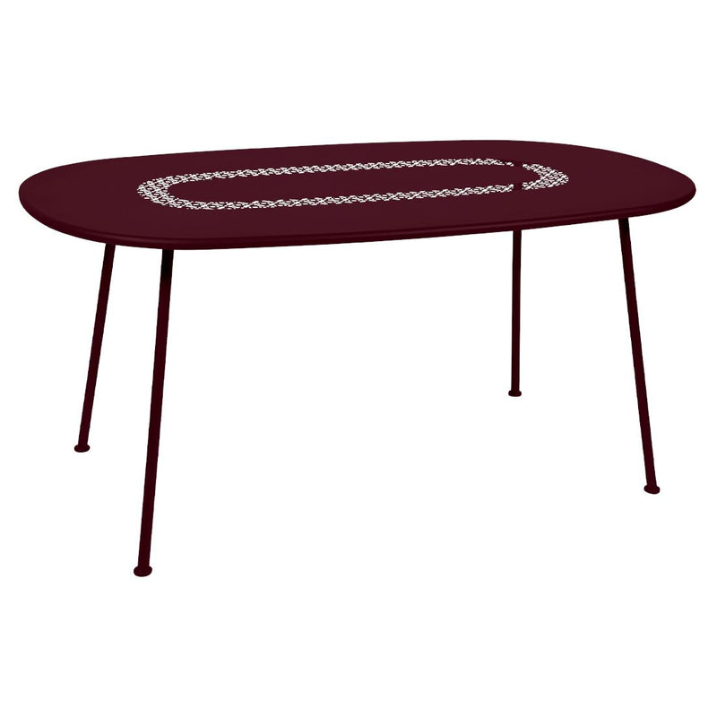 Fermob Lorette Table ovale 160 x 90cm Cerise noire B9 