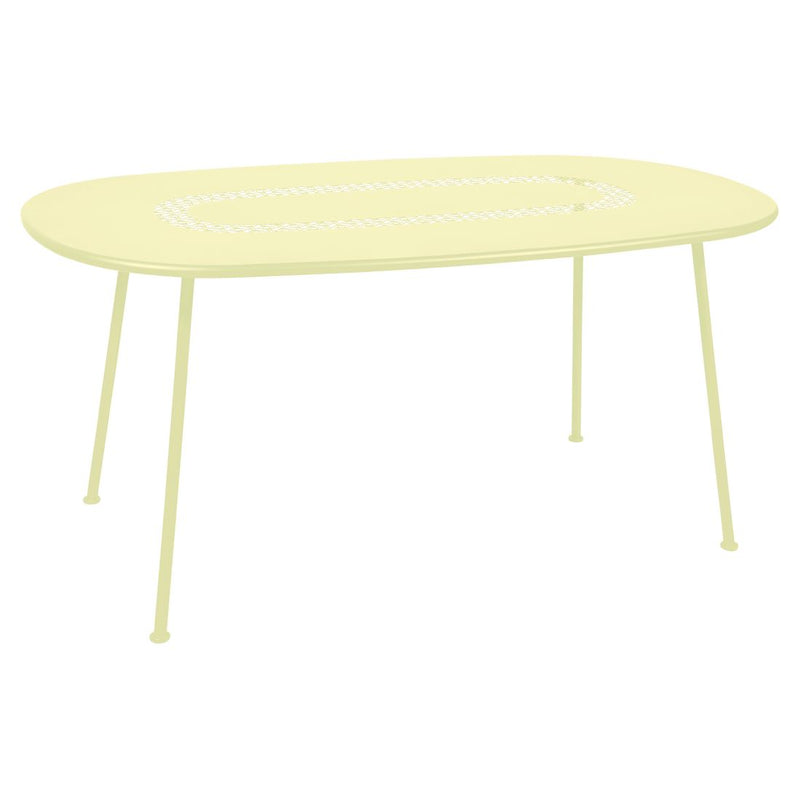 Fermob Lorette Table ovale 160 x 90cm Citron givré A6 