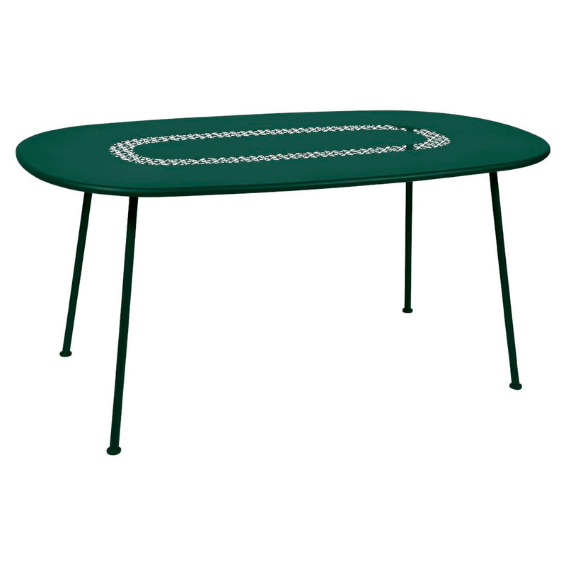 Fermob Lorette Table ovale 160 x 90cm Vert cèdre 02 