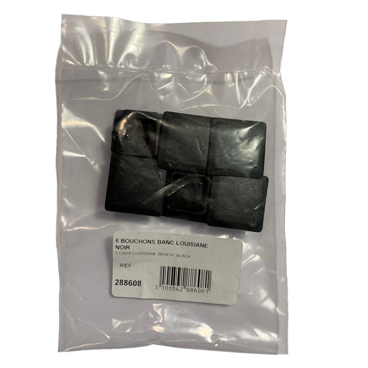 Fermob Louisiane Set Embouts Bouchons pour lattes du banc noir 