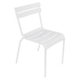 Fermob Luxembourg Chaise acier Blanc coton 01 