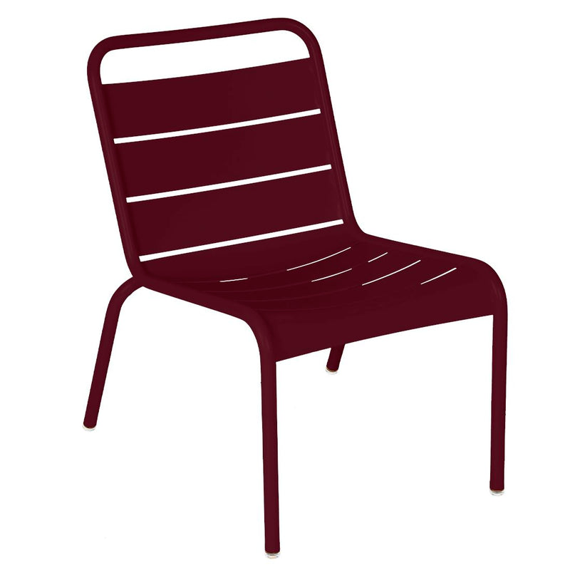 Fermob Luxembourg Chaise lounge Cerise noire B9 
