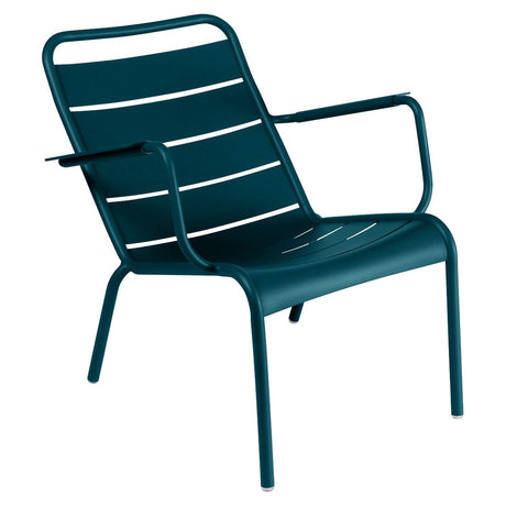 Fermob Luxembourg Fauteuil bas acier Bleu acapulco 21 