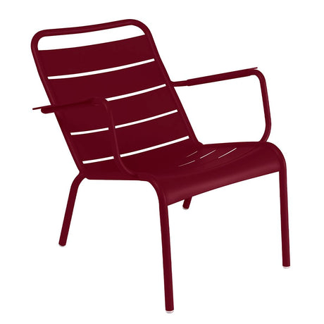 Fermob Luxembourg Fauteuil bas acier Cerise noire B9 