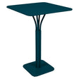 Fermob Luxembourg Guéridon haut 80 x 80cm Bleu acapulco 21 