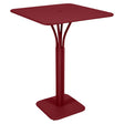 Fermob Luxembourg Guéridon haut 80 x 80cm Piment 43 