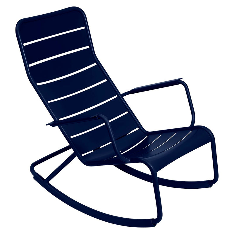 Fermob Luxembourg Rocking chair Bleu abysse 92 