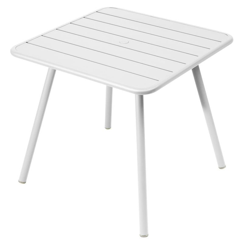 Fermob Luxembourg Table 4 Pieds 80 x 80cm Blanc coton 01 