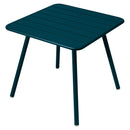 Fermob Luxembourg Table 4 Pieds 80 x 80cm Bleu acapulco 21 