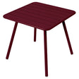 Fermob Luxembourg Table 4 Pieds 80 x 80cm Cerise noire B9 