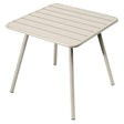 Fermob Luxembourg Table 4 Pieds 80 x 80cm Gris argile A5 