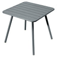 Fermob Luxembourg Table 4 Pieds 80 x 80cm Gris orage 26 