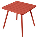 Fermob Luxembourg Table 4 Pieds 80 x 80cm Ocre rouge 20 