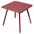 Fermob Luxembourg Table 4 Pieds 80 x 80cm Piment 43 
