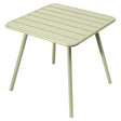 Fermob Luxembourg Table 4 Pieds 80 x 80cm Vert tilleul 65 
