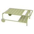 Fermob Luxembourg Table basse à roues Vert tilleul 65 