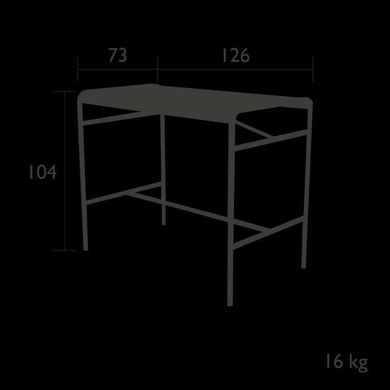 Fermob Luxembourg Table haute 126 x 73cm 