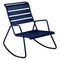 Fermob Monceau Rocking chair Bleu abysse 92 