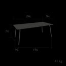 Fermob Monceau Table 194 x 94cm 