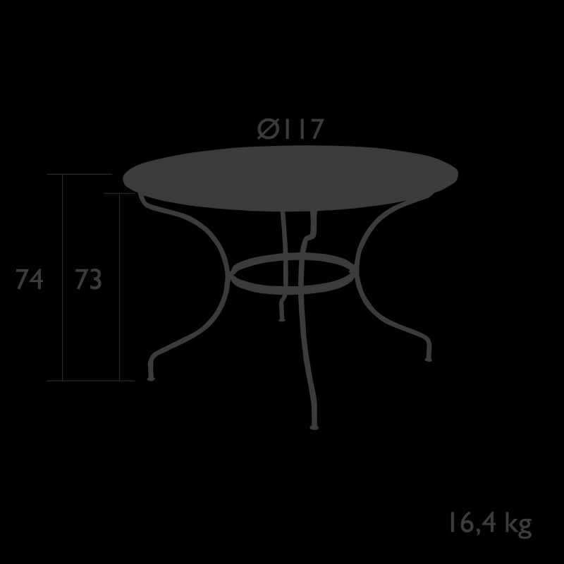Fermob Opera+ Table ø 117cm 