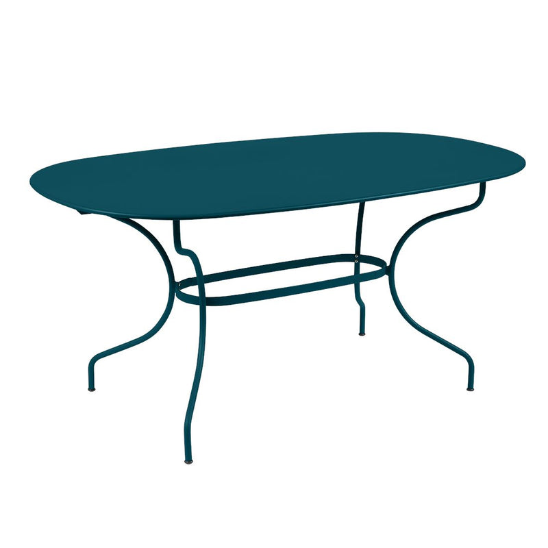 Fermob Opéra+ Table ovale 160 x 90cm Bleu acapulco 21 