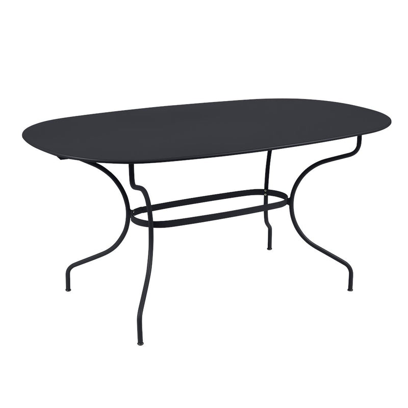 Fermob Opéra+ Table ovale 160 x 90cm Carbone 47 