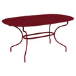 Fermob Opéra+ Table ovale 160 x 90cm Cerise noire B9 