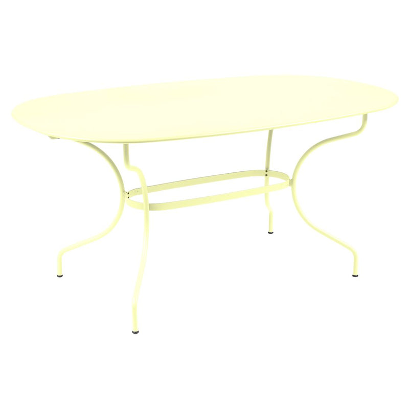 Fermob Opéra+ Table ovale 160 x 90cm Citron givré A6 