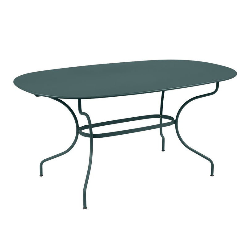 Fermob Opéra+ Table ovale 160 x 90cm Gris orage 26 