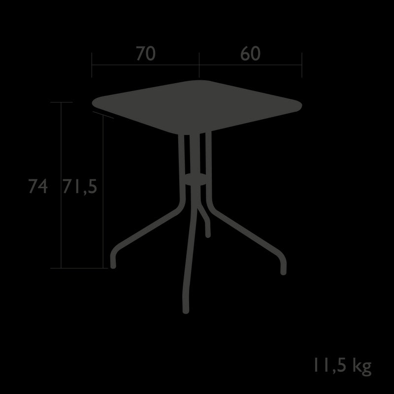 Fermob Pétale Table 60 x 70cm 