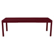 Fermob Ribambelle Table 2 allonges 149/234 x 100cm Cerise noire B9 