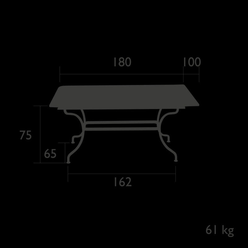 Fermob Romane Table 180 x 100cm 