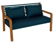 Fermob Somerset Canapé 2 Places Bleu acapulco 21 