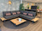 Gate Living Rivaz Salon Lounge d'angle avec coussins en tissu laminé étanche 