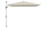 Glatz Parasol Fortano, pieds pivotant en sus 400x300cm Alu naturel eloxé 527 Urban Chrome