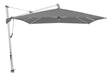 Glatz Parasol Sombrano S+ 350x350cm 420 Smoke Alu naturel eloxé