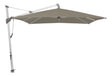 Glatz Parasol Sombrano S+ 350x350cm 461 Taupe Alu naturel eloxé