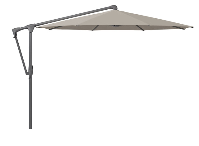 Glatz Parasol Sunwing Casa easy Ø300cm 151 Ash Alu laqué anthracite