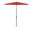 Glatz Parasol Twist Modèle 2023 210x250cm 403 Carmine Alu laqué anthracite