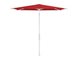 Glatz Parasol Twist Modèle 2023 210x250cm 403 Carmine Alu laqué blanc mate