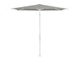 Glatz Parasol Twist Modèle 2023 210x250cm 420 Smoke Alu laqué blanc mate